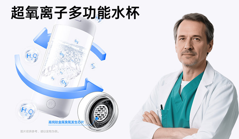 超氧水杯：口腔護(hù)理小衛(wèi)士，牙套、假牙煥新如初的秘密！